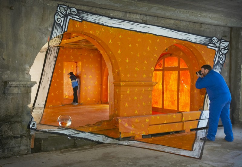 Элла и Питр. Психоделические граффити на улицах Франции