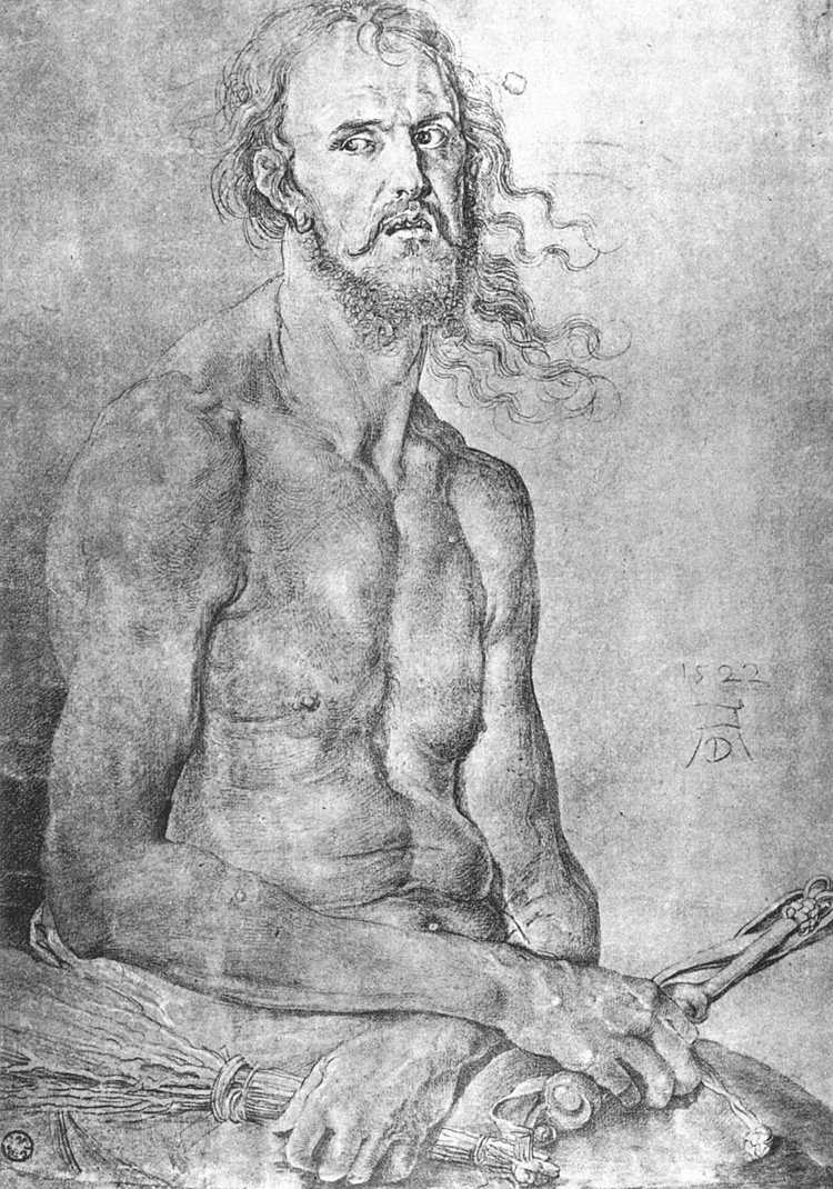 Albrecht Dürer (1522 . Автопортрет как Муж скорбей)