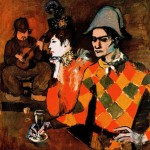 Живопись | Пабло Пикассо | At 'Lapin Agile' (Harlequin with Glass), 1905