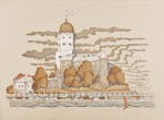 Живопись | Владимир Колбасов | Выборгские Зарисовки | Осенний замок