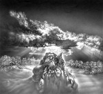 Графика | Гурам Доленджашвили | Имеретинская зима. Село Нагареви. Лист 16