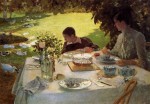 Живопись | Джузеппе де Ниттис | Colazione in giardino, 1884