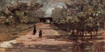 Живопись | Джованни Фаттори | Аллея с двумя детьми, 1895