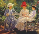 Живопись | Эдмунд Чарльз Тарбелл | In a Garden, 1890