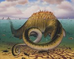 Живопись | Jacek Yerka | Brontosarus Civitas