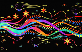 Флуоресцентная живопись Беатрис Варнайтэ