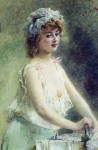Живопись | Константин Маковский | Гладильщица, 1880