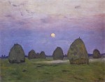 Живопись | Исаак Левитан | Сумерки. Стога, 1899