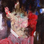 Живопись | Александр Жерноклюев | Мужчина в полосатом пиджаке, 2016