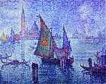 Живопись | Поль Синьяк | La Voile Verte, 1904
