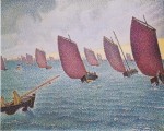 Живопись | Поль Синьяк | Regatta In Concarneau, 1891