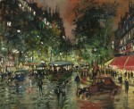 Живопись | Константин Коровин | Парижский бульвар ночью