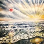 Живопись | Юлия Бружайте | Красная луна